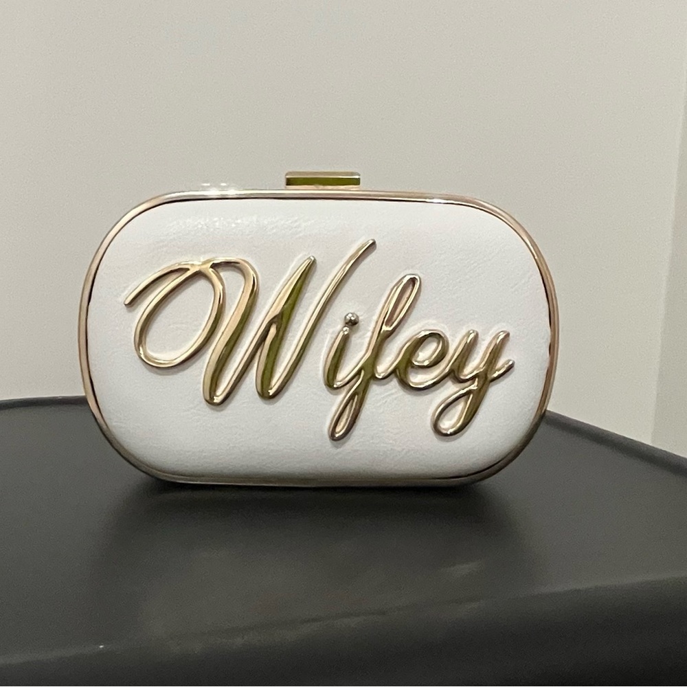 Aldo small white clutch